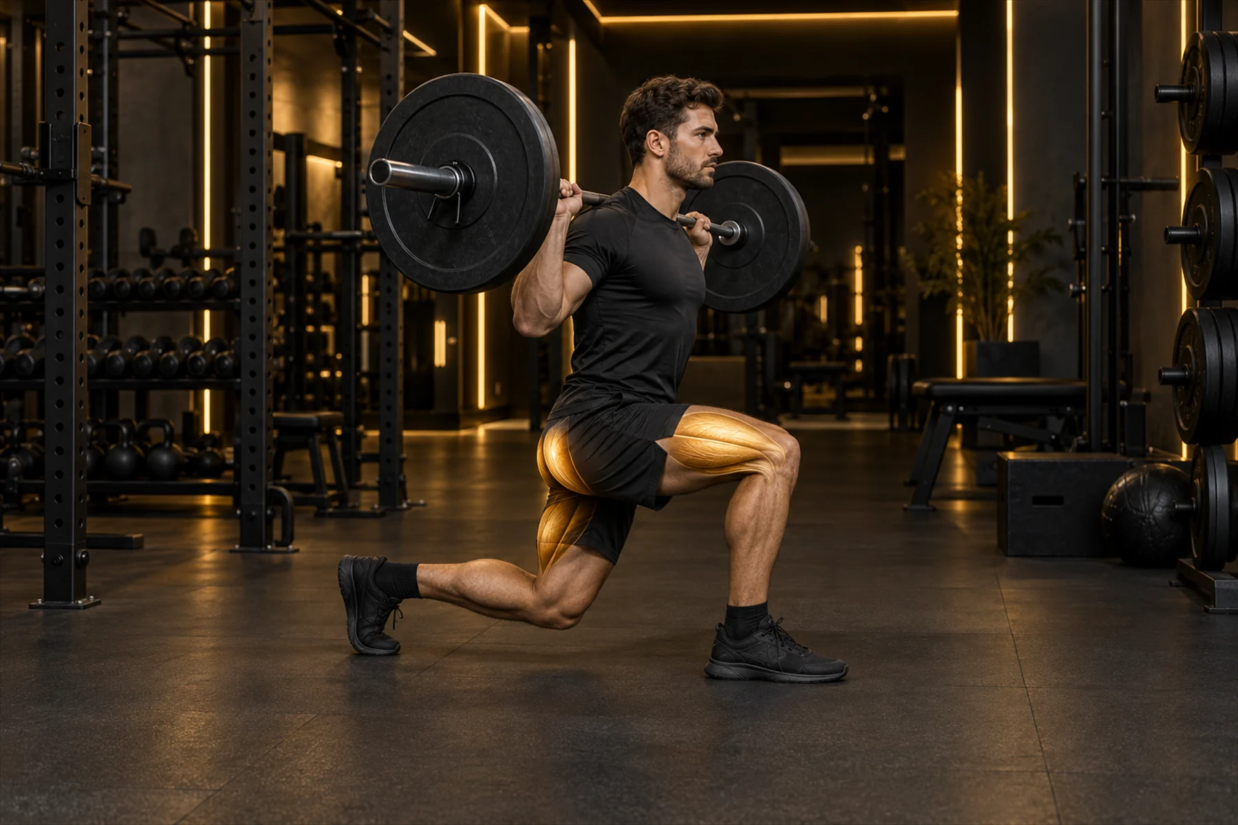 Barbell Reverse Lunge