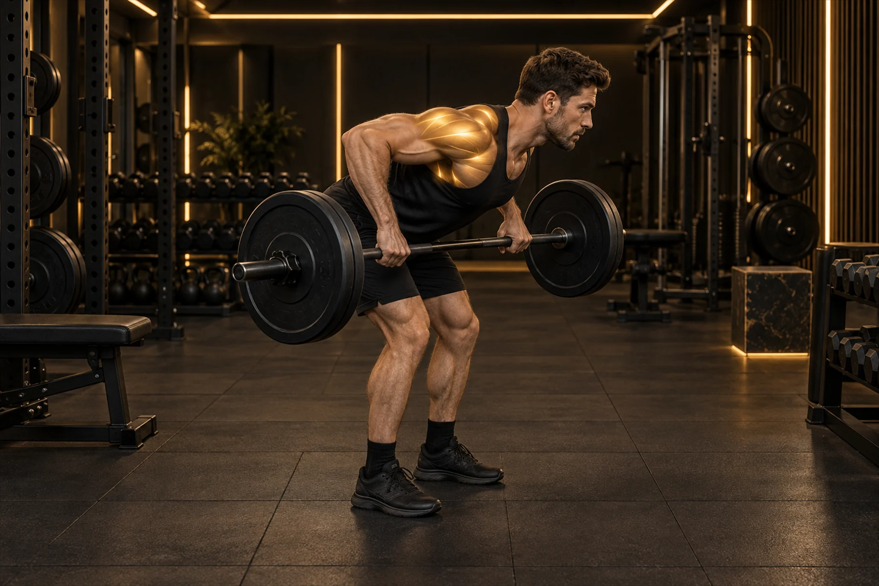 Barbell Wide-Grip Row