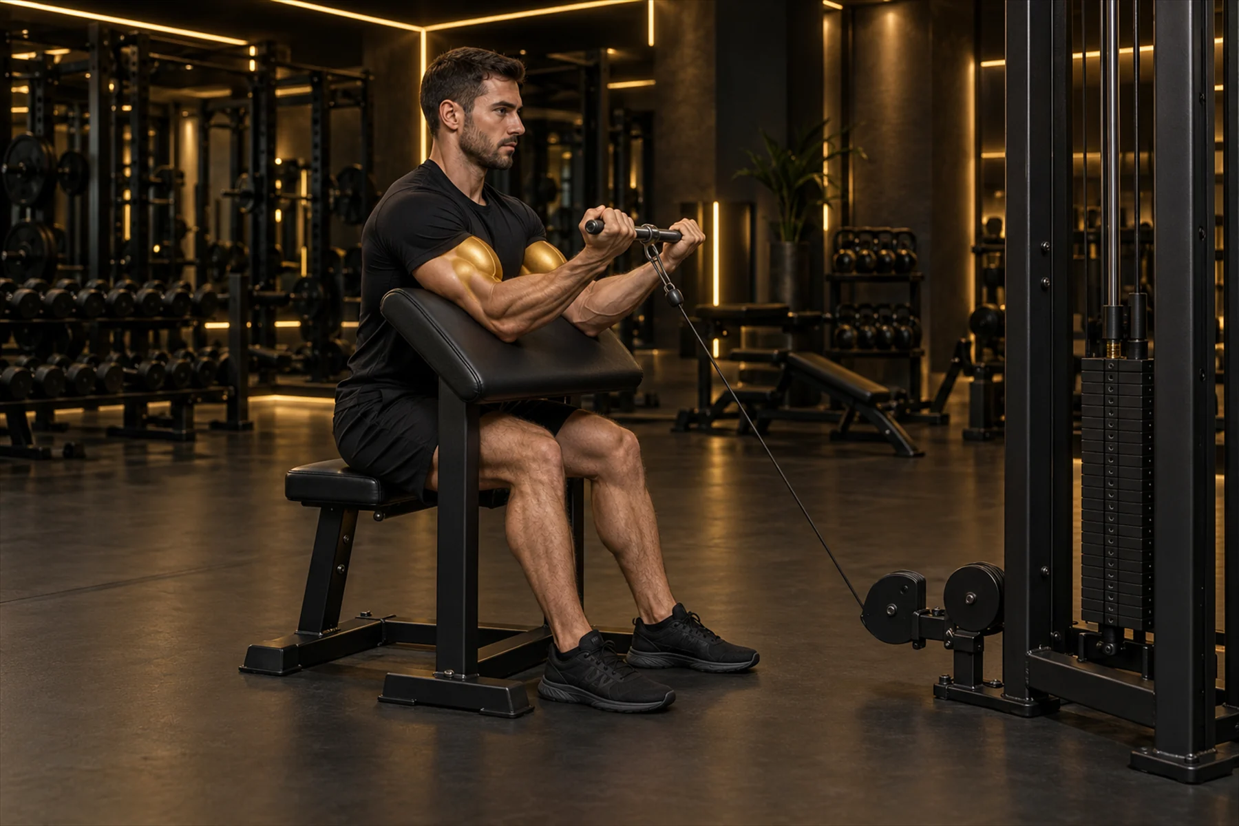 Cable Preacher Curl