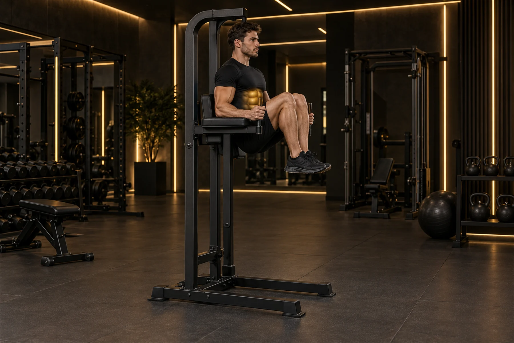 Captain’s Chair Knee Raise