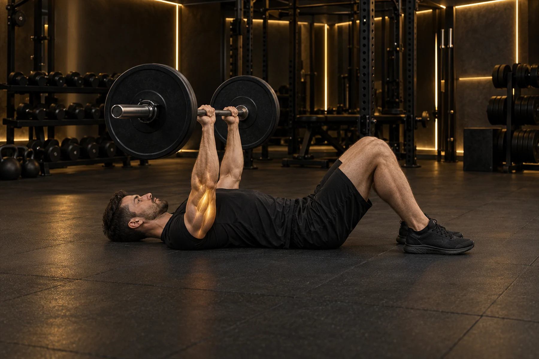 Close-Grip Floor Press