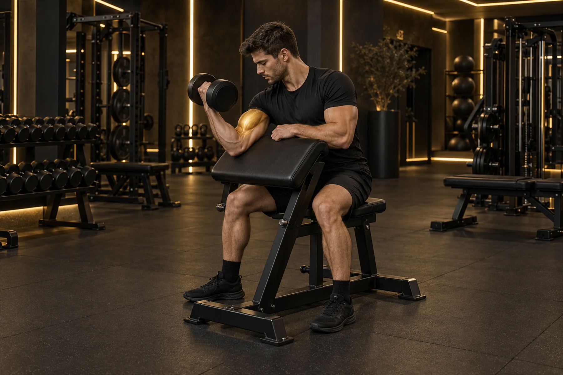 Dumbbell Preacher Curl