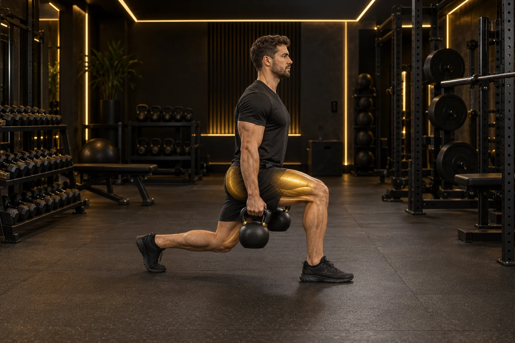 Kettlebell Reverse Lunge