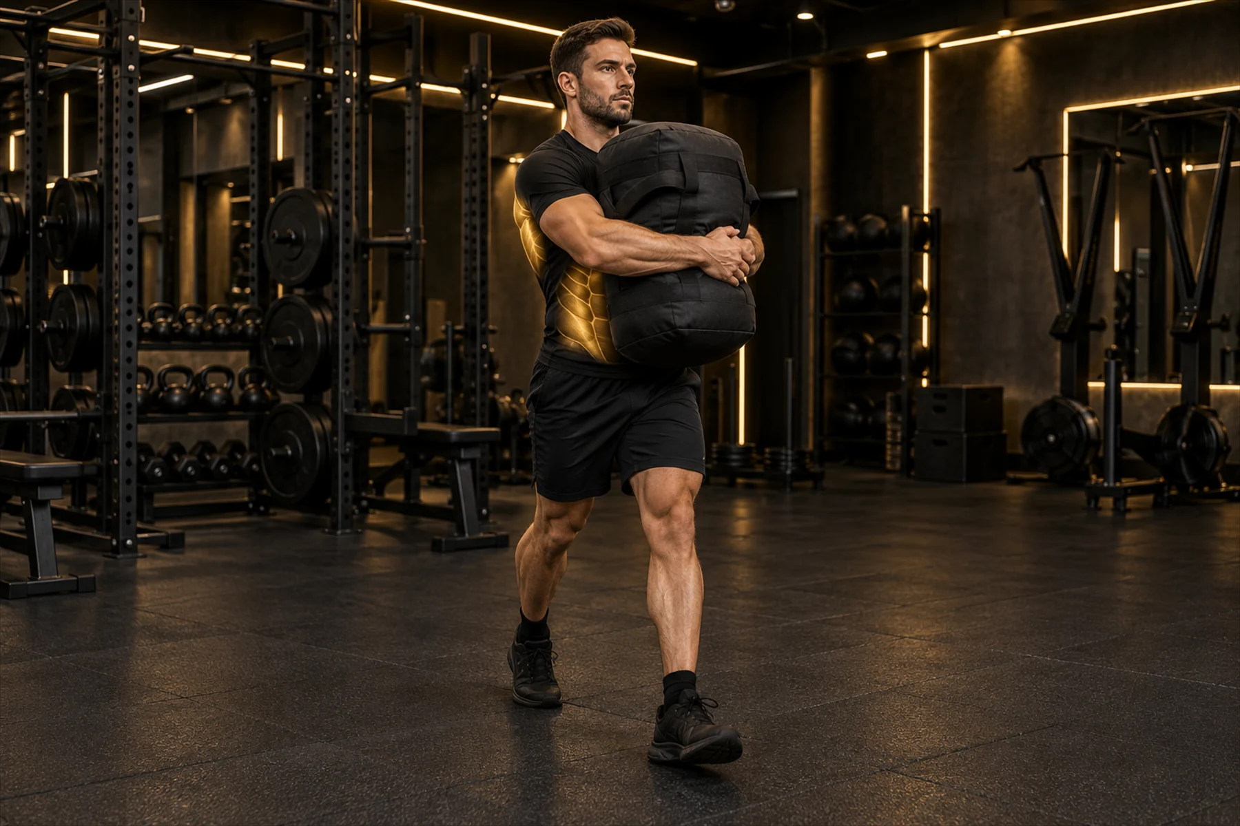 Sandbag Bear-Hug Carry
