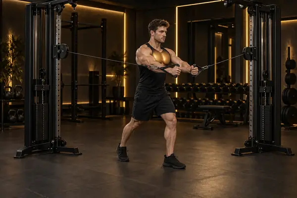 Cable Standing Chest Press