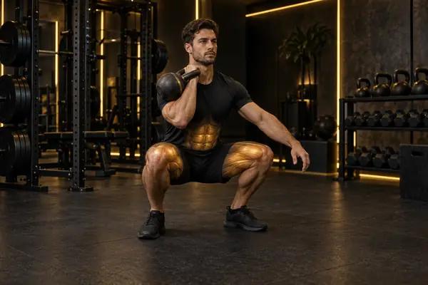 Kettlebell Front-Rack Squat