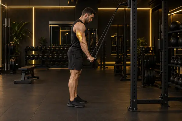 Resistance Band Rope Pushdown